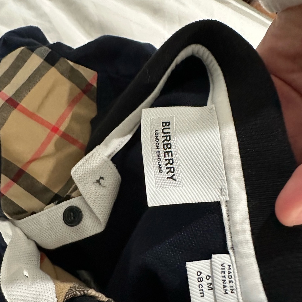 Authentic Burberry polo for 6m baby! (Authentic) - Picture 3 of 5